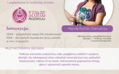 Prysznic głosowy w Uzdrowisku – cykl warsztatów 2022