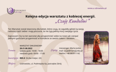 „Czuję Kundalini „. Kolejna edycja warsztatu o kobiecej energii 20-21 sierpnia