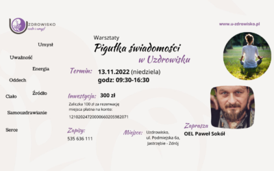 13 listopad – Pigułka Świadomości – warsztat z Oelem