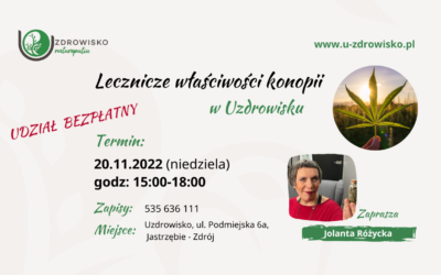 20 listopada – Lecznicze właściwości konopii – darmowy wykład