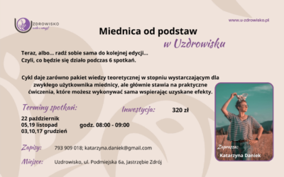 22 października- Miednica od podstaw – cykl 6 zajęć